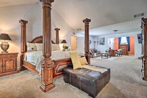 5 slaapkamers, een laptopwerkplek, een strijkplank/strijkijzer