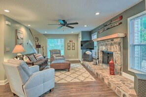 House (4 Bedrooms) | Interior - Lakefront Home w/ Entertainment Space & Dock! (Eatonton)