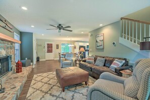 House (4 Bedrooms) | Interior - Lakefront Home w/ Entertainment Space & Dock! (Eatonton)