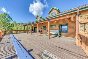 House (3 Bedrooms) | Front of property - 16 Mi to Ski Apache: Ruidoso Cabin Rental (Ruidoso)