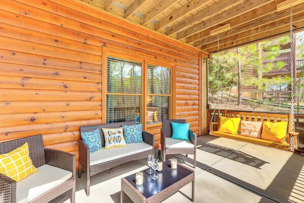 House (4 Bedrooms) | Interior - Game Room & Hot Tub: Upscale Ellijay Cabin! (Ellijay)