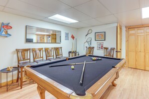 House (4 Bedrooms) | Interior - Game Room & Hot Tub: Upscale Ellijay Cabin! (Ellijay)