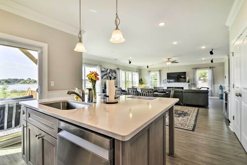 Waterfront Paradise w/ Deck ~ 1/2 Mi to Beach