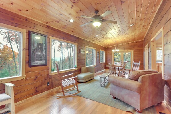 House (4 Bedrooms) | Interior - Blue Ridge Cabin w/ Hot Tub, 5 Mi to Downtown! (Blue Ridge)