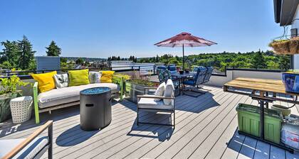 Seattle Retreat w/ Canal + Mountain Rooftop Views!