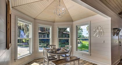 Private Dock + Fire Pit: Riverfront Darien Cottage
