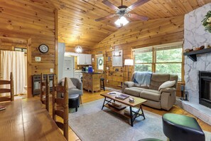 House (3 Bedrooms) | Interior - Charming Blue Ridge Cabin w/ Game Room & Hot Tub! (Blue Ridge)