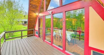 Walk to Ski Lift! Charming Hunter A-frame