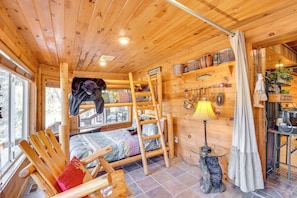 House (2 Bedrooms) | Interior - Riverfront Helen Cabin w/ Hot Tub & Deck! (Helen)