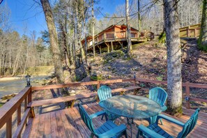 House (2 Bedrooms) | Interior - Riverfront Helen Cabin w/ Hot Tub & Deck! (Helen)