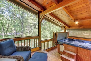 House (2 Bedrooms) | Interior - Blue Ridge Cabin Rental w/ Hot Tub & Creek Access! (Blue Ridge)