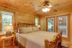 House (2 Bedrooms) | Interior - Blue Ridge Cabin Rental w/ Hot Tub & Creek Access! (Blue Ridge)