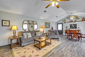 House (3 Bedrooms) | Interior - Buckhead Cabin w/ Fireplaces & Private Pool! (Buckhead)