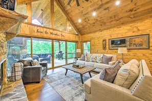 Interior - Riverside Mtn Retreat w/ Hot Tub & Game Room! (Blue Ridge)