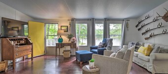 Lakefront Sparta Home: Fire Pit, Dock & Kayak
