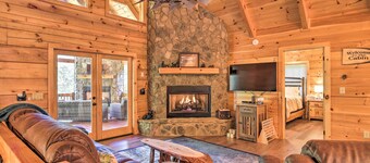 Private Cabin w/ Furnished Porch on < 3 Acres!