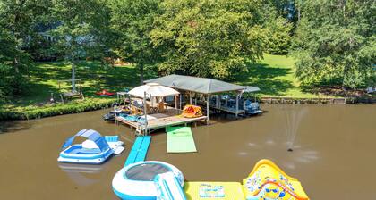 Waterfront Sparta Home w/ Game Room & Fire Pit!