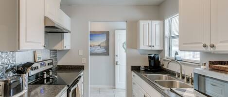 Microwave, oven, stovetop, dishwasher