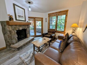 Fireplace - Ground floor Unit, Heart of River Run Village (Keystone)