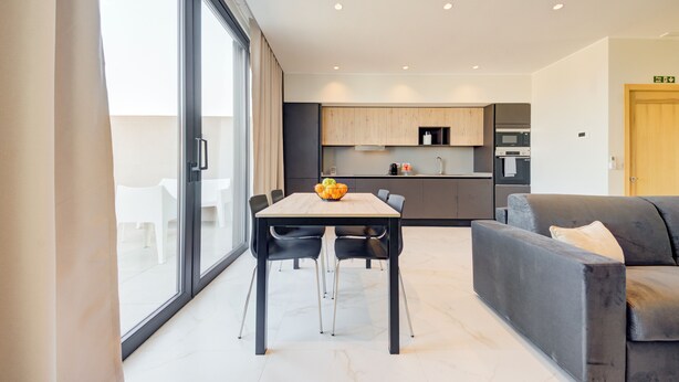 Loftsleilighet – premium, spabadekar, sjøutsikt | Oppholdsområde