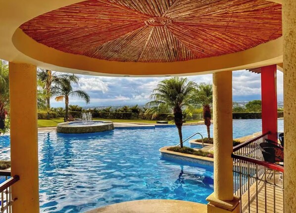 Indoor pool, outdoor pool