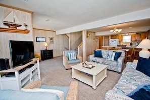 TV - Windsurfer East, Oceanfront Duplex in Emerald Isle, NC! (Emerald Isle)
