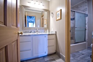 Bathroom - Windsurfer West, Oceanfront Duplex in Emerald Isle, NC! (Emerald Isle)