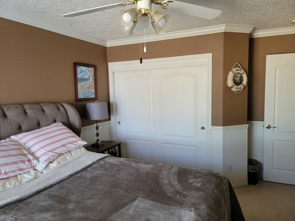 A well designed and gated home with panoramic views that is pet