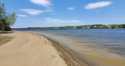 Modern, yet oh so cozy forest view cabin with riverfront access