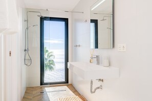 Hair dryer, towels