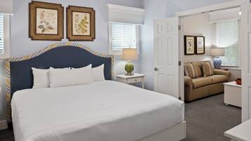 2 bedrooms, pillowtop beds, iron/ironing board, free WiFi