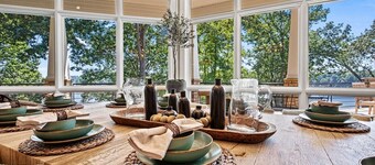 Exclusive Grand Lakefront Escape on Island 180 Lake Front Views