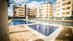 Una piscina riscaldata