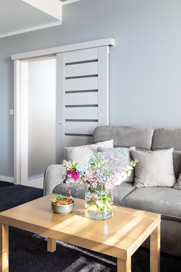 Living room - Wola Kolejowa IV (Warsaw)