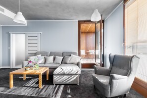 Living room - Wola Kolejowa IV (Warsaw)