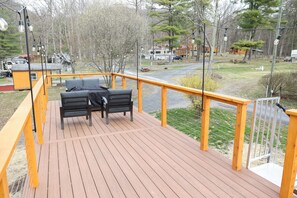 Luxury Cabin, Hot Tub, Valley View | Terrace/patio - The Bellefonte Campground (Bellefonte)