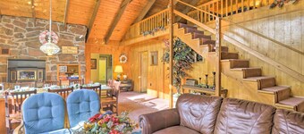 Riverfront Cabin in Alger w/ Patio & Wifi!
