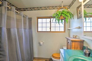 House (2 Bedrooms) | Interior - Riverfront Cabin in Alger w/ Patio & Wifi! (Alger)