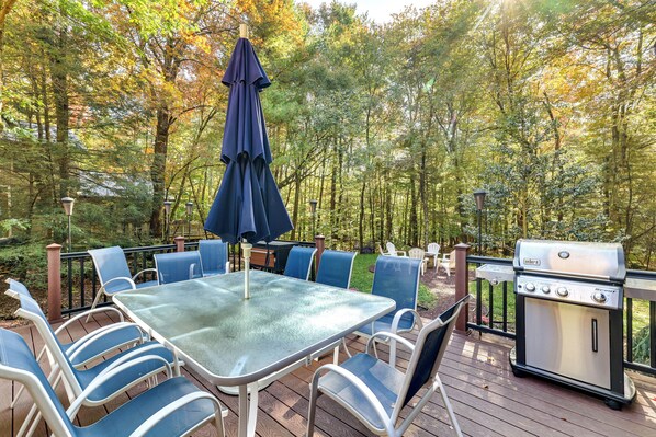 House (3 Bedrooms) | Front of property - Pocono Pines Gem w/ Fire Pit & On-site Creek! (Pocono Pines)