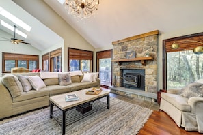 House (3 Bedrooms) | Interior - Pocono Pines Gem w/ Fire Pit & On-site Creek! (Pocono Pines)