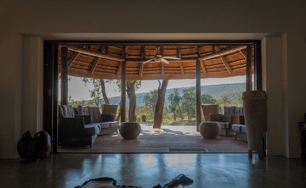 Blick von der Unterkunft