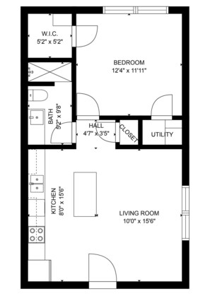 Floor plan - Beautiful Contemporary Suite #07 (Lawton)