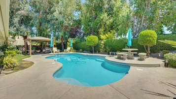 A heated pool