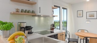 Komfort Design Studio-Apartment am Binnensee auf dem Steinwarder - Meerblick