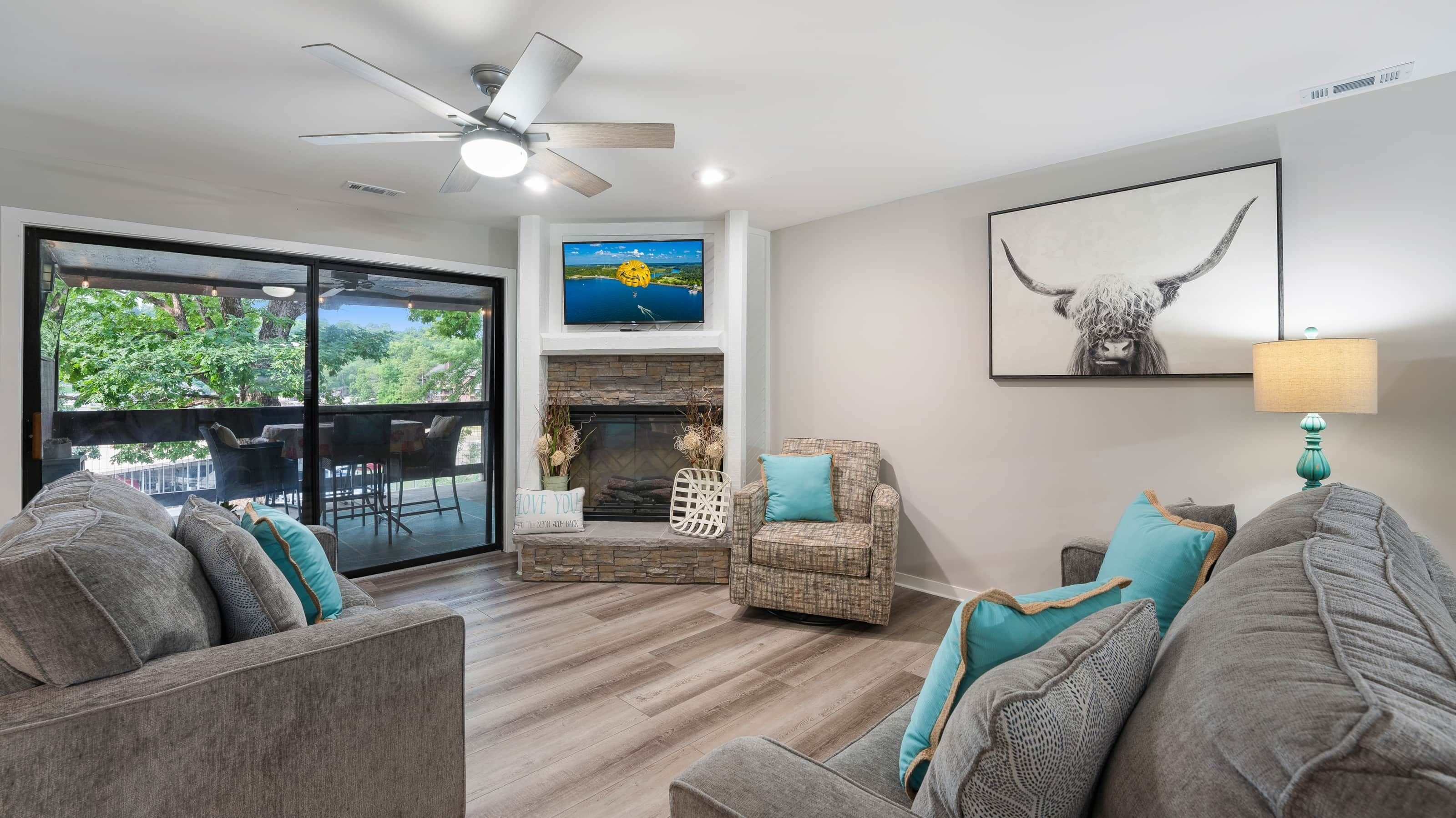 スマートテレビ、暖炉