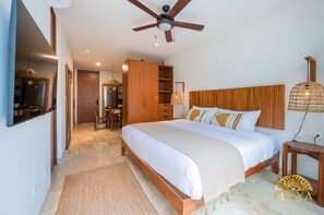 1 bedroom, free WiFi, bed sheets - NHOA 108B Lux 1BR Condo Plunge Pool in Aldea Zama (Tulum)