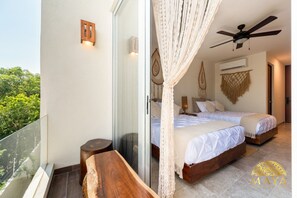 1 bedroom, iron/ironing board, free WiFi, bed sheets - NHOA 302C Lux 1BR Condo Top Jungle View Aldea Zama (Tulum)