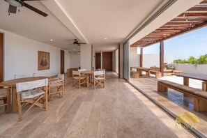 Outdoor dining - NHOA 302C Lux 1BR Condo Top Jungle View Aldea Zama (Tulum)