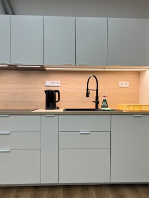 Fridge, oven, stovetop, dishwasher