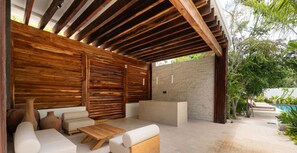 Terrace/patio - NHOA 305B Lux 1BR Condo Pool View in Aldea Zama (Tulum)